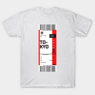 Boarding pass for Tokyo T-Shirt